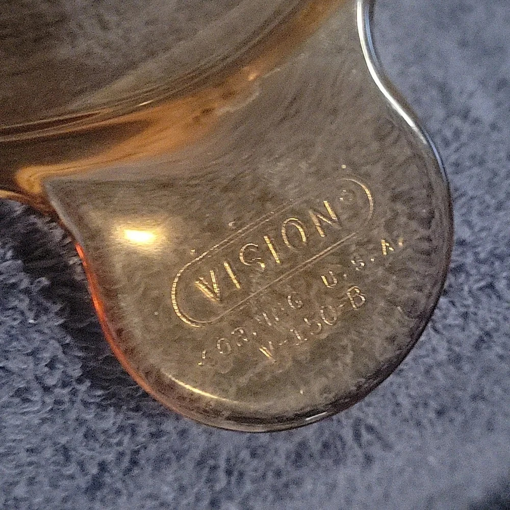 Corning Vision V-150-B amber pan. No flaws